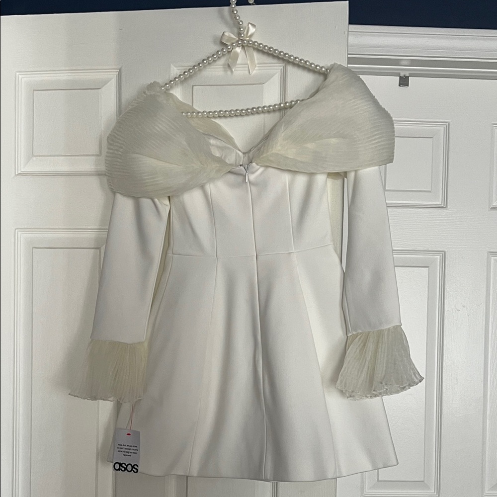 ASOS Luxe Ivory Dress BWT - Picture 3 of 4